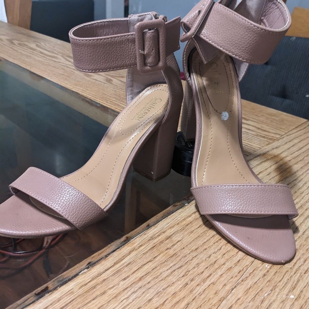 Dust pink heels